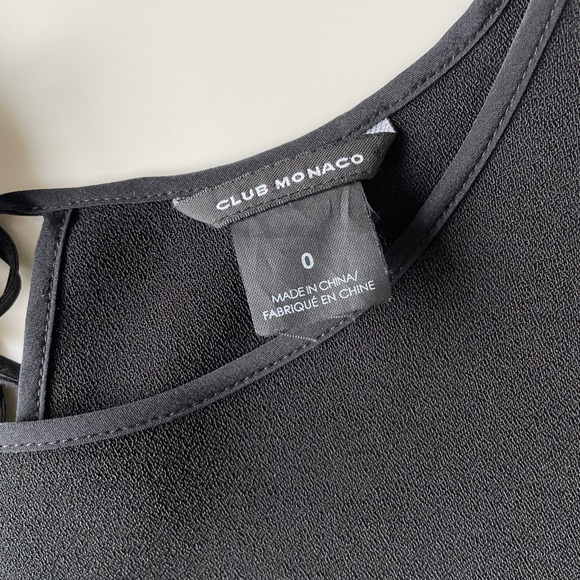 CLUB MONACO. BLACK/CREAM DRESS. SIZE 0 - Picture 6 of 6